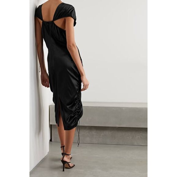 New. Helmut Lang black midi dress. Size 2. Retail $637 - Picture 3 of 9